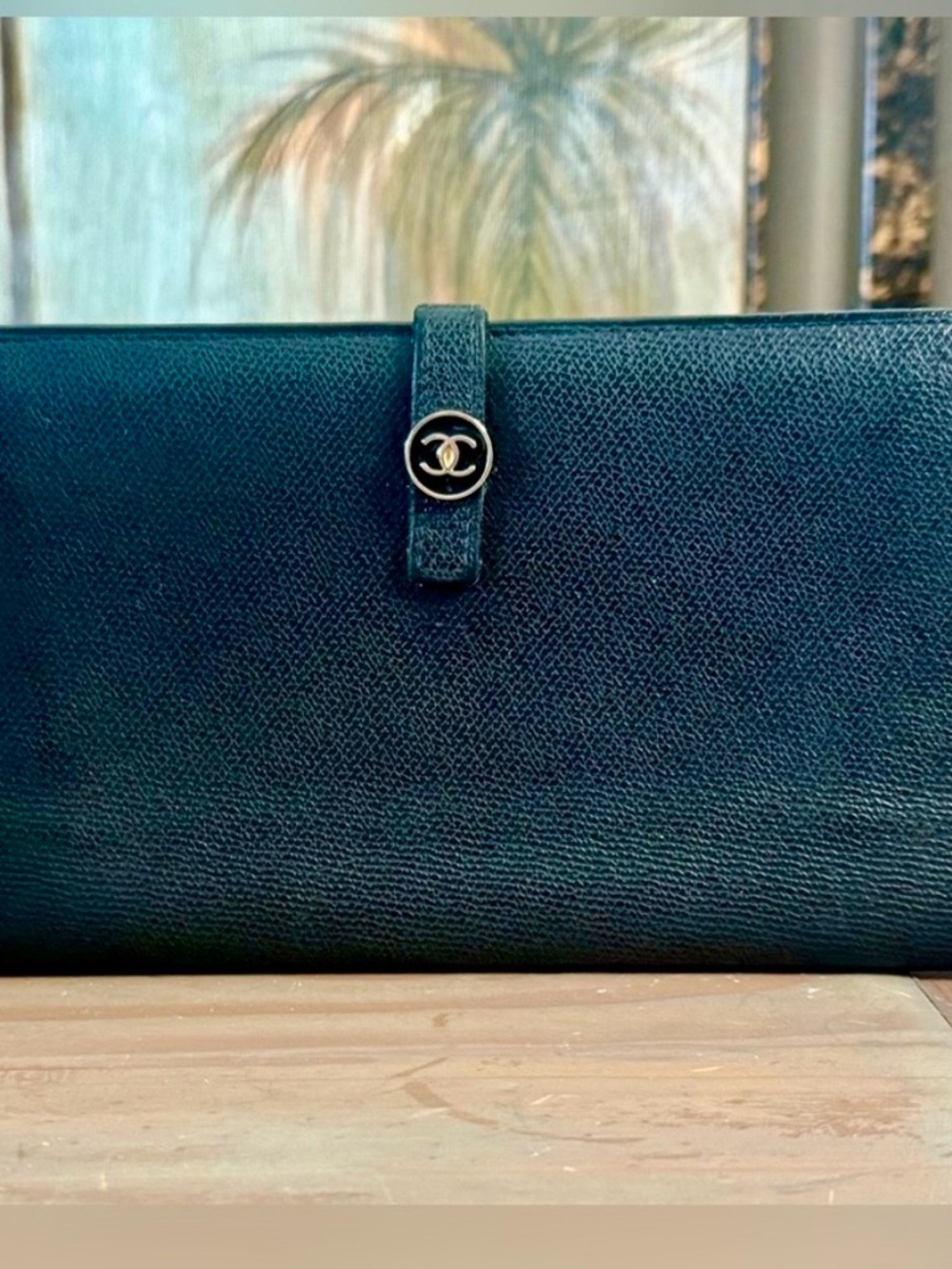 CHANEL Paris Black Caviar Leather Continental Wallet with CC Button XLNT - Picture 3 of 15